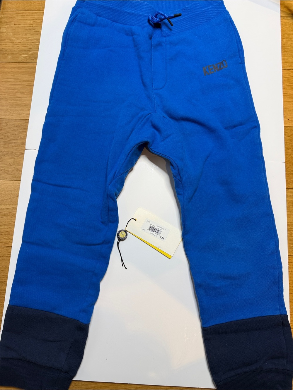 Kenzo Royal Blue Joggers with Navy Cuffs